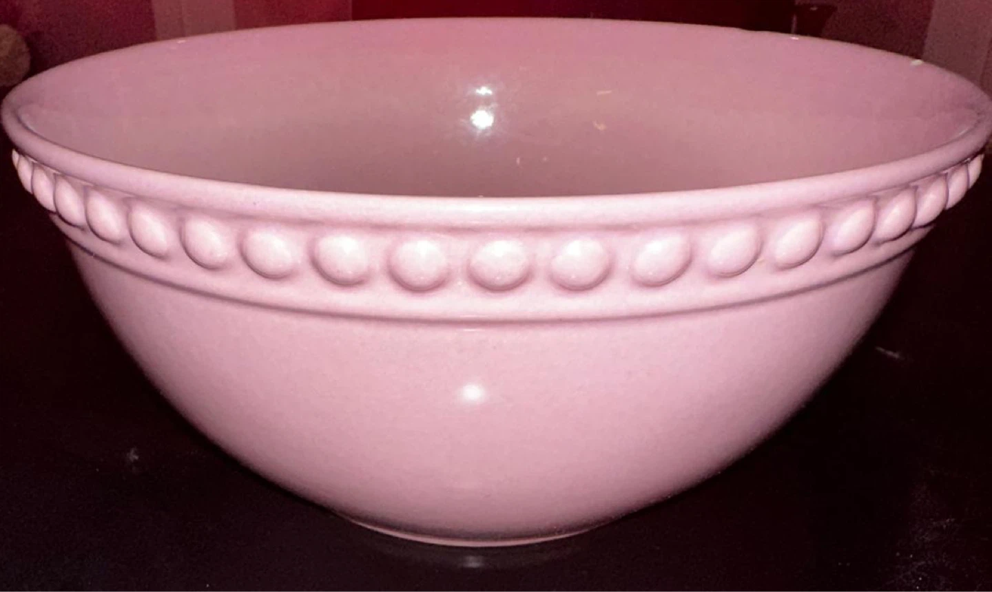 Big Pink Aesthetic Ceramic Mixing Bowl