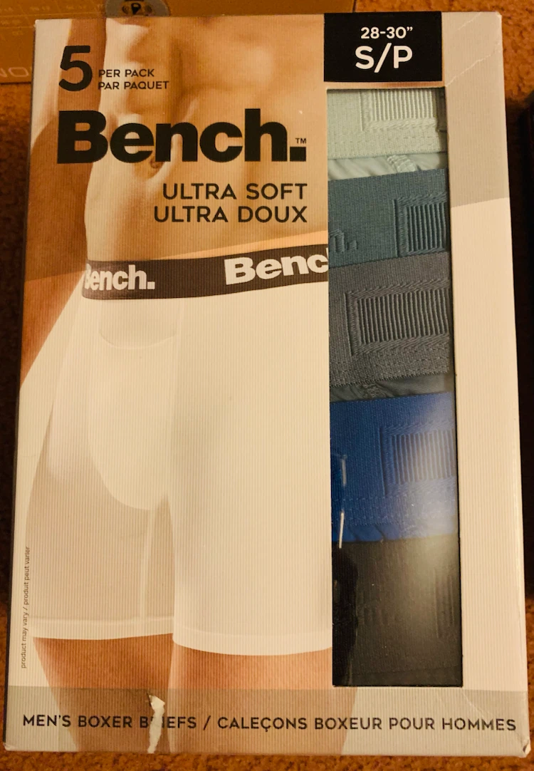 Men's Small Bench Brief 5Pack Set.Brand New.