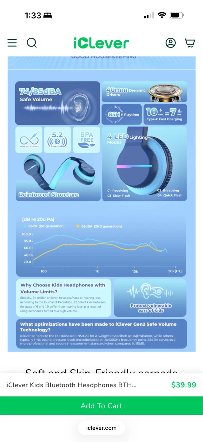 iClever Premium Wireless Headphones - photo 5