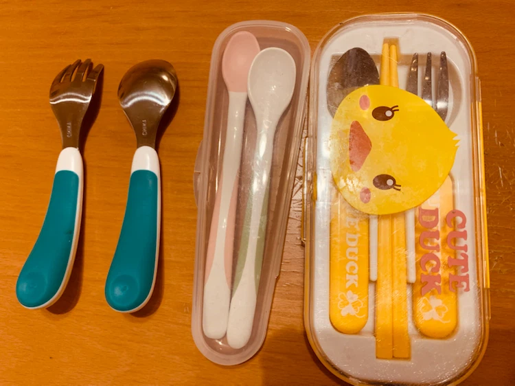 Children's lunchbox cutlery set