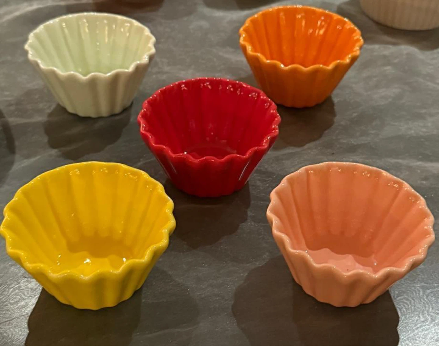 Set of 5 Colourful Ramekins