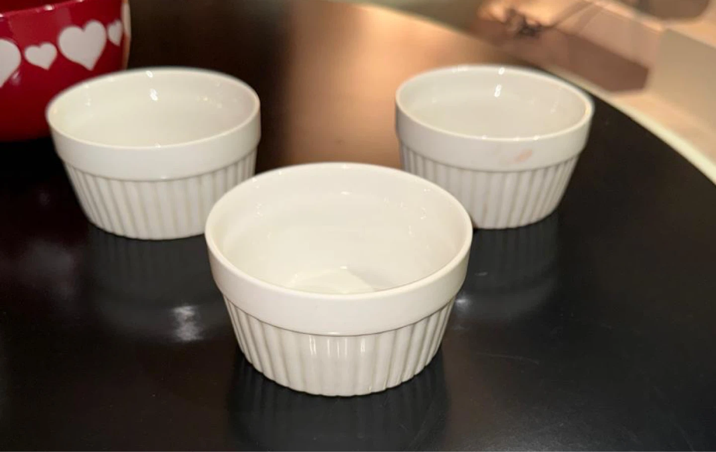 Set of 3 White Ramekins - photo 2