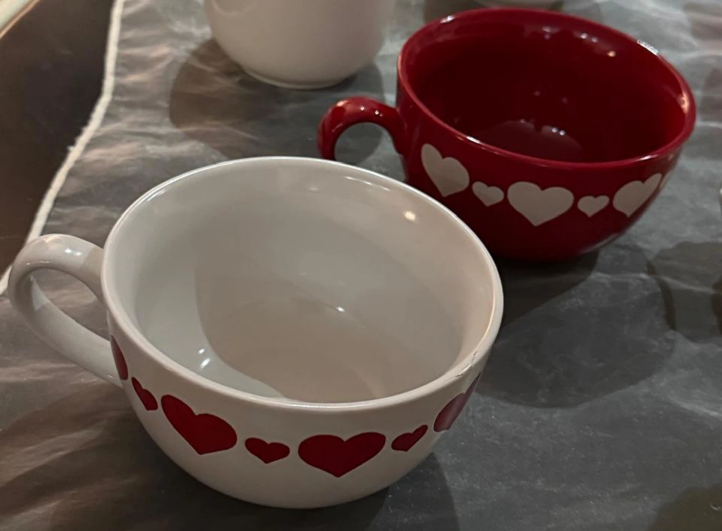Heart Pattern Soup Mugs - photo 3