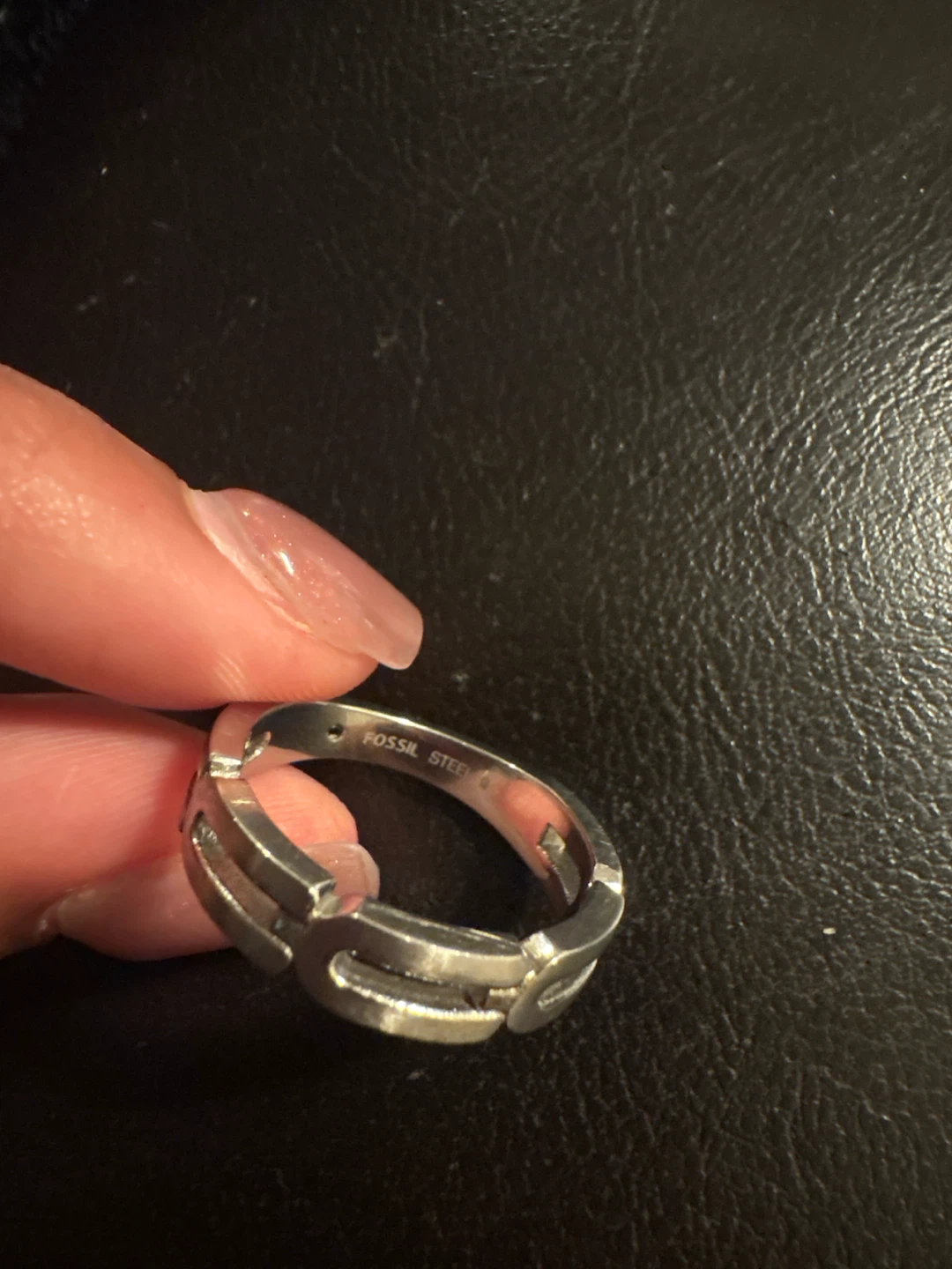 Fossil Steel Ring