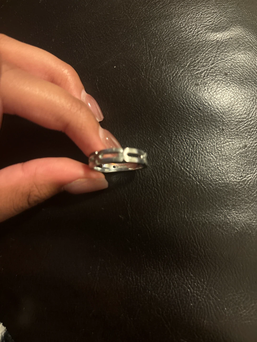 Fossil Steel Ring - photo 2