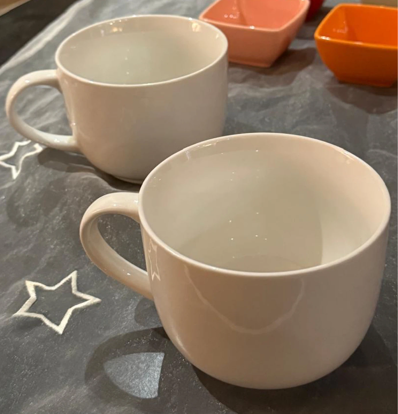 Set of 2 White Soup Mugs - photo 2