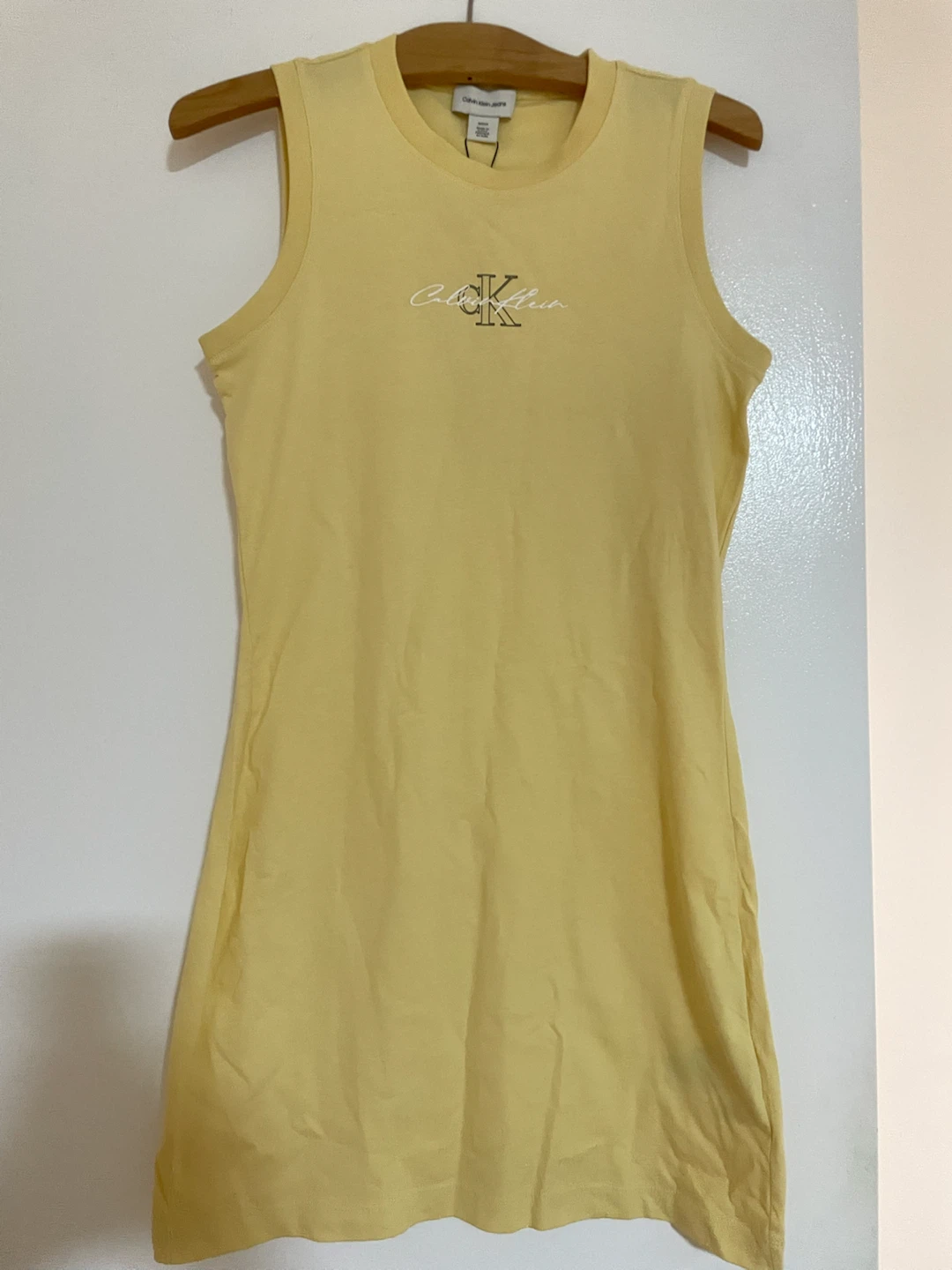 Calvin Klein Jeans Sleeveless Dress - Yellow - Size S/P - photo 2