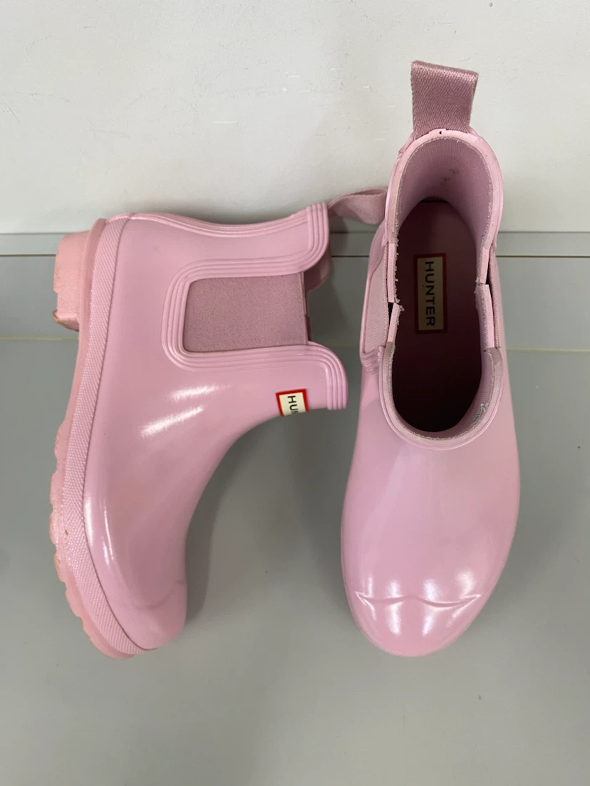 Hunter Women’s Original Gloss Pink Chelsea Boots Size - 8 - photo 5
