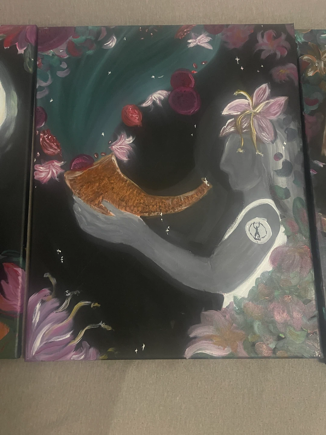Triptych Canvas Art - Goddess Theme - photo 3