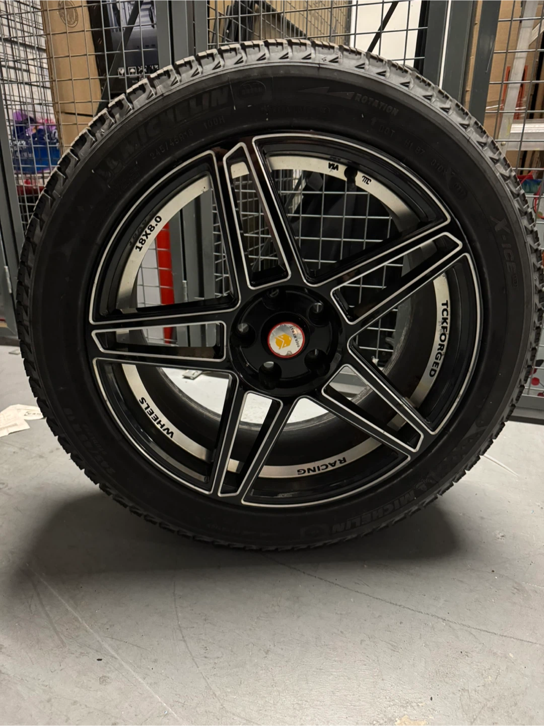 Set of 4 Michelin Winter Tires on TCKForged Rims