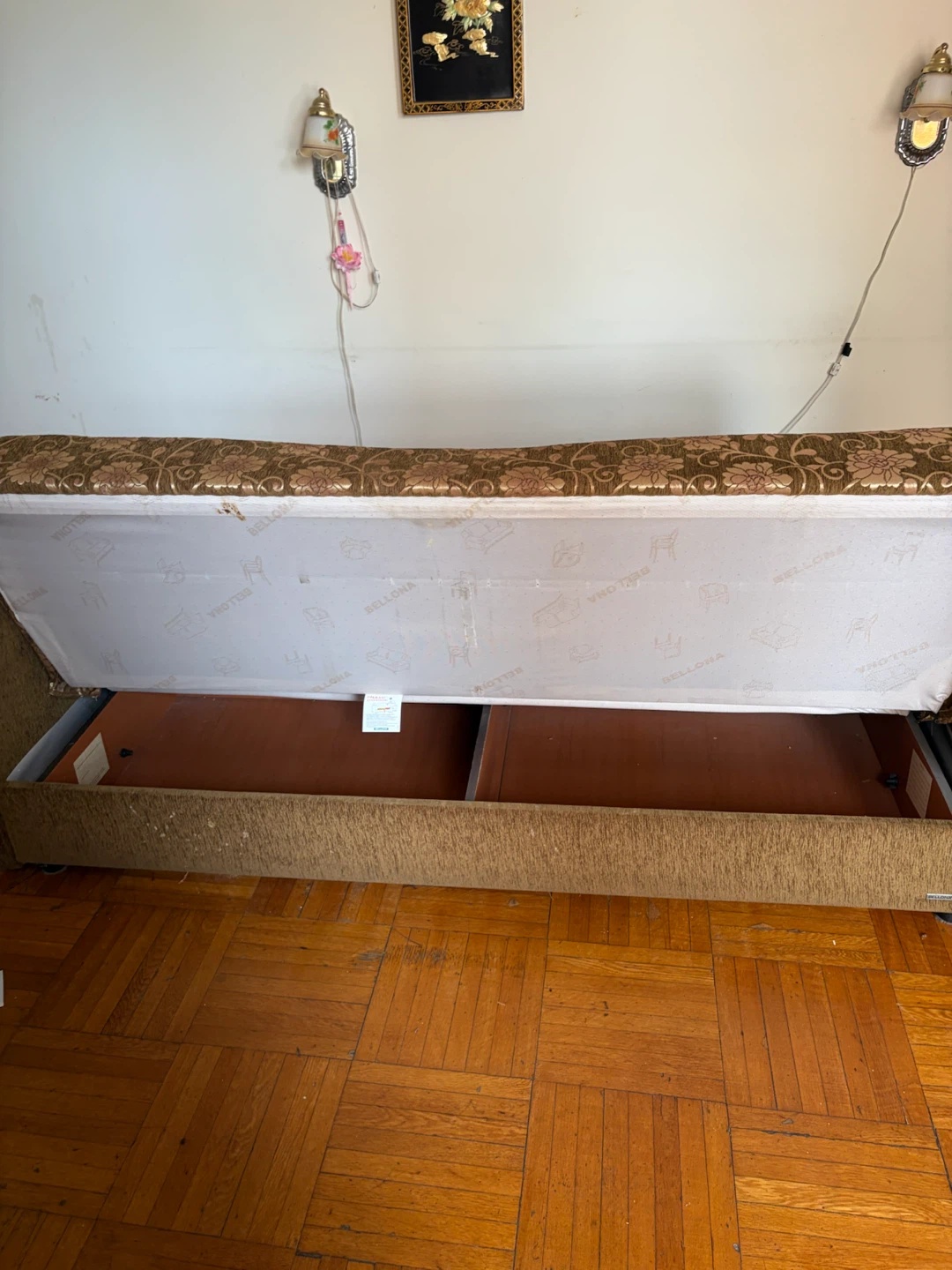 Floral Sofa Bed with Storage - photo 3