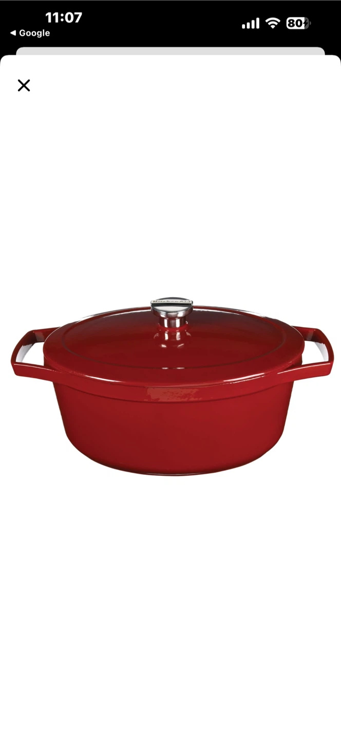 Kitchenaid 6-Quart  Enameled Cast Iron Casserole Dutch Oven