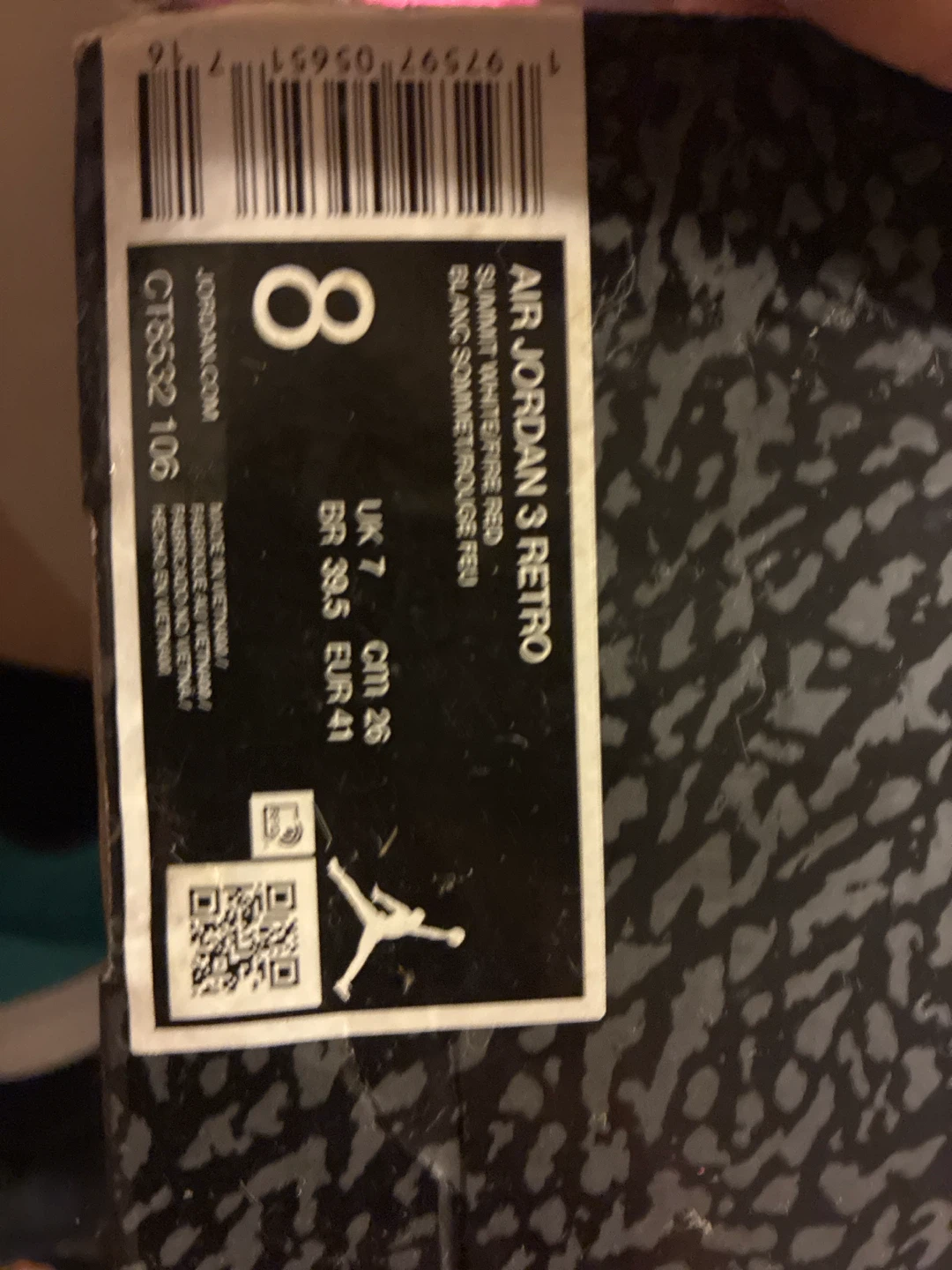 Air Jordan 3 Retro White/Fire Red - photo 2
