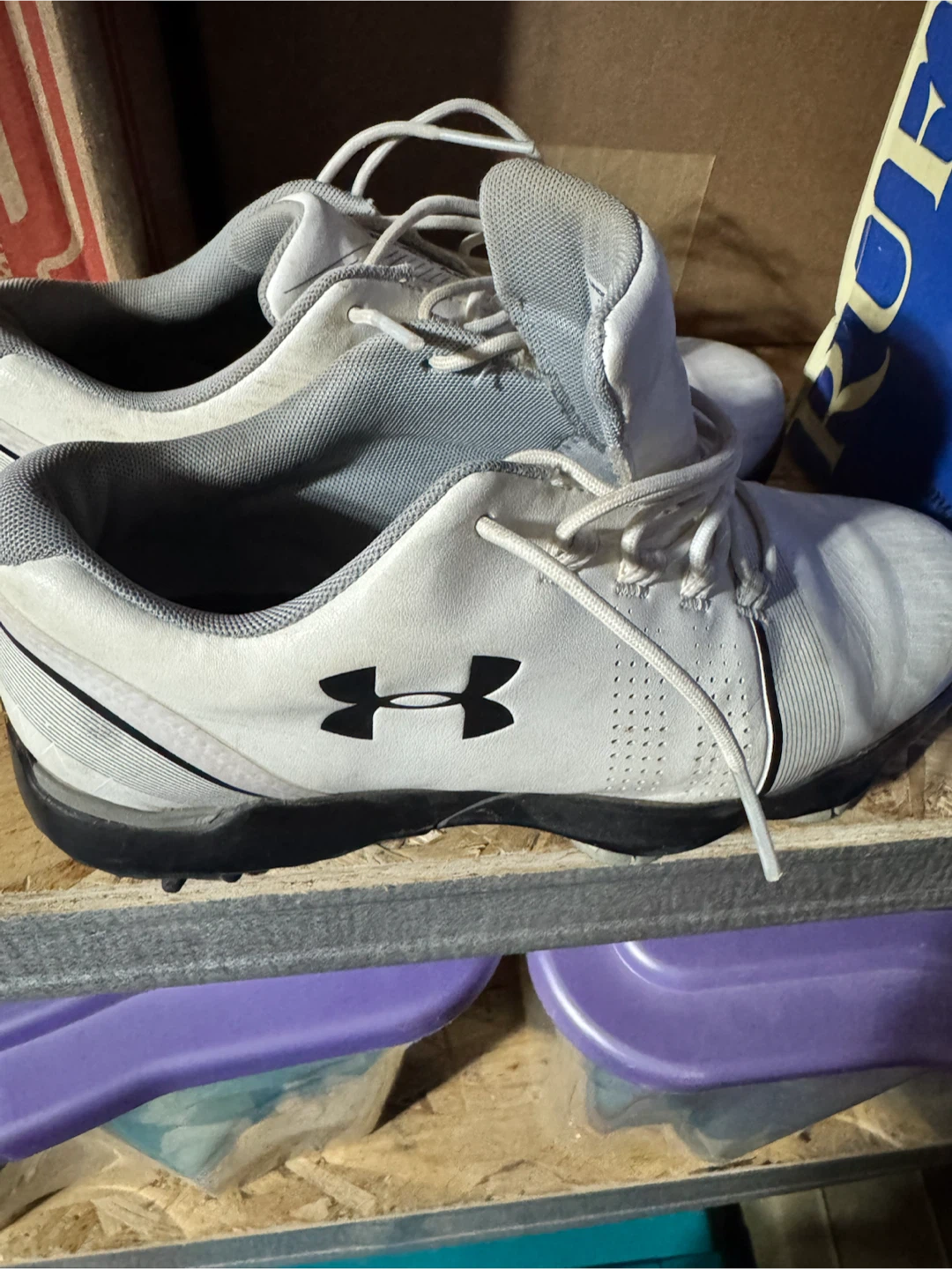 Under Armour Spieth golf shoes, size 4Y, used condition. - photo 2