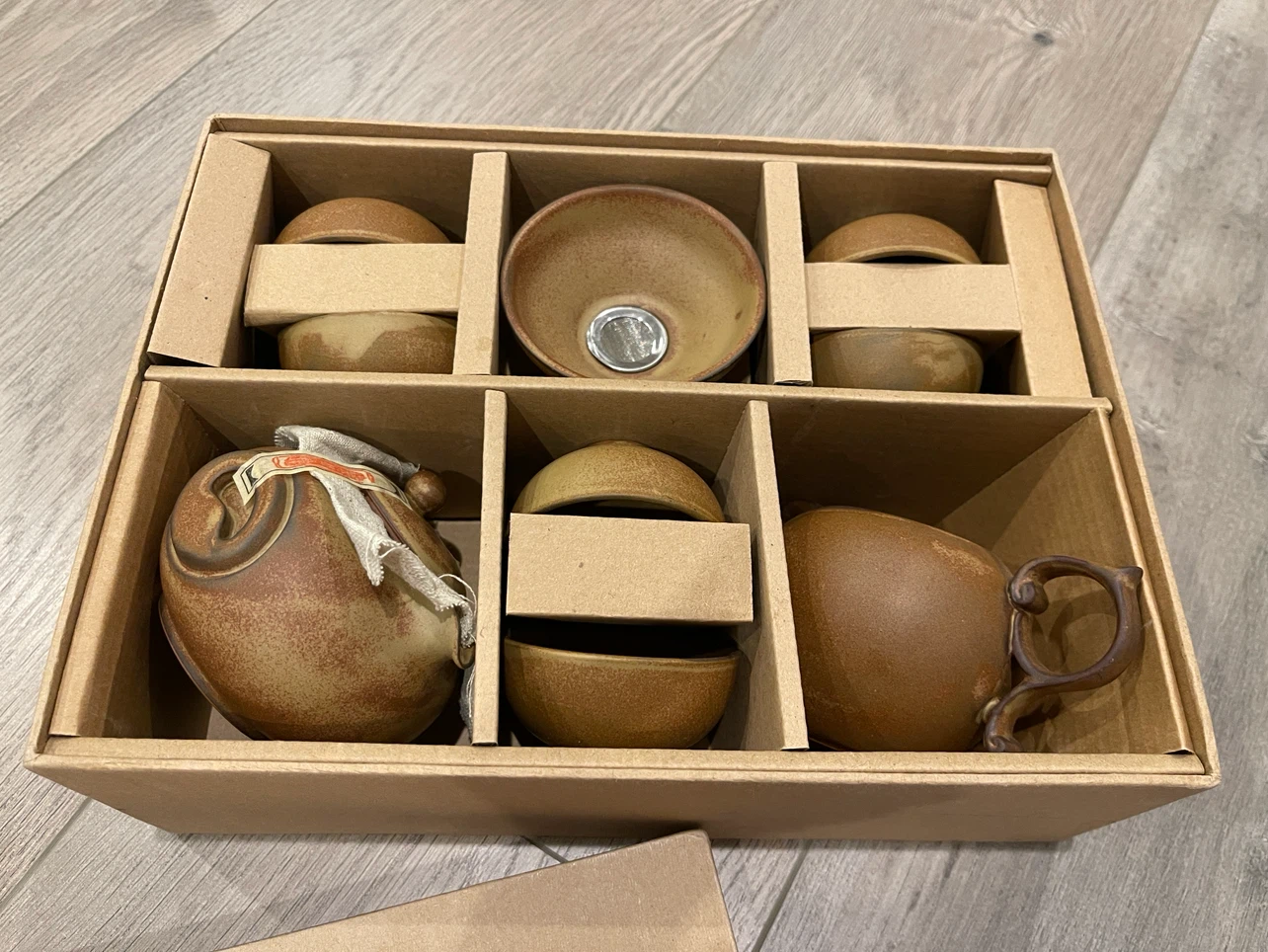 Ceramic Tea Set with Teapot and Cups