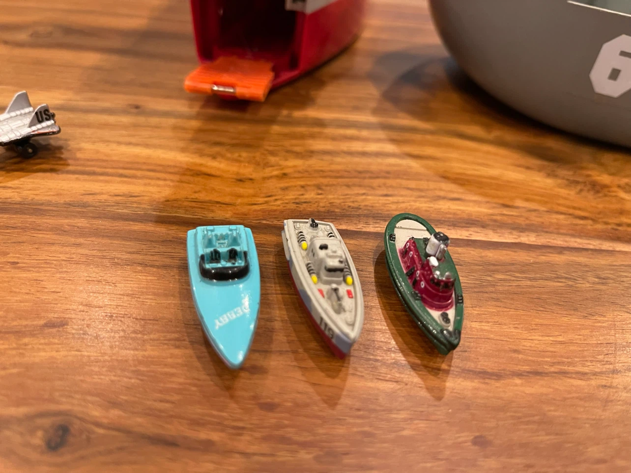 Lot of 3 Toy Boats