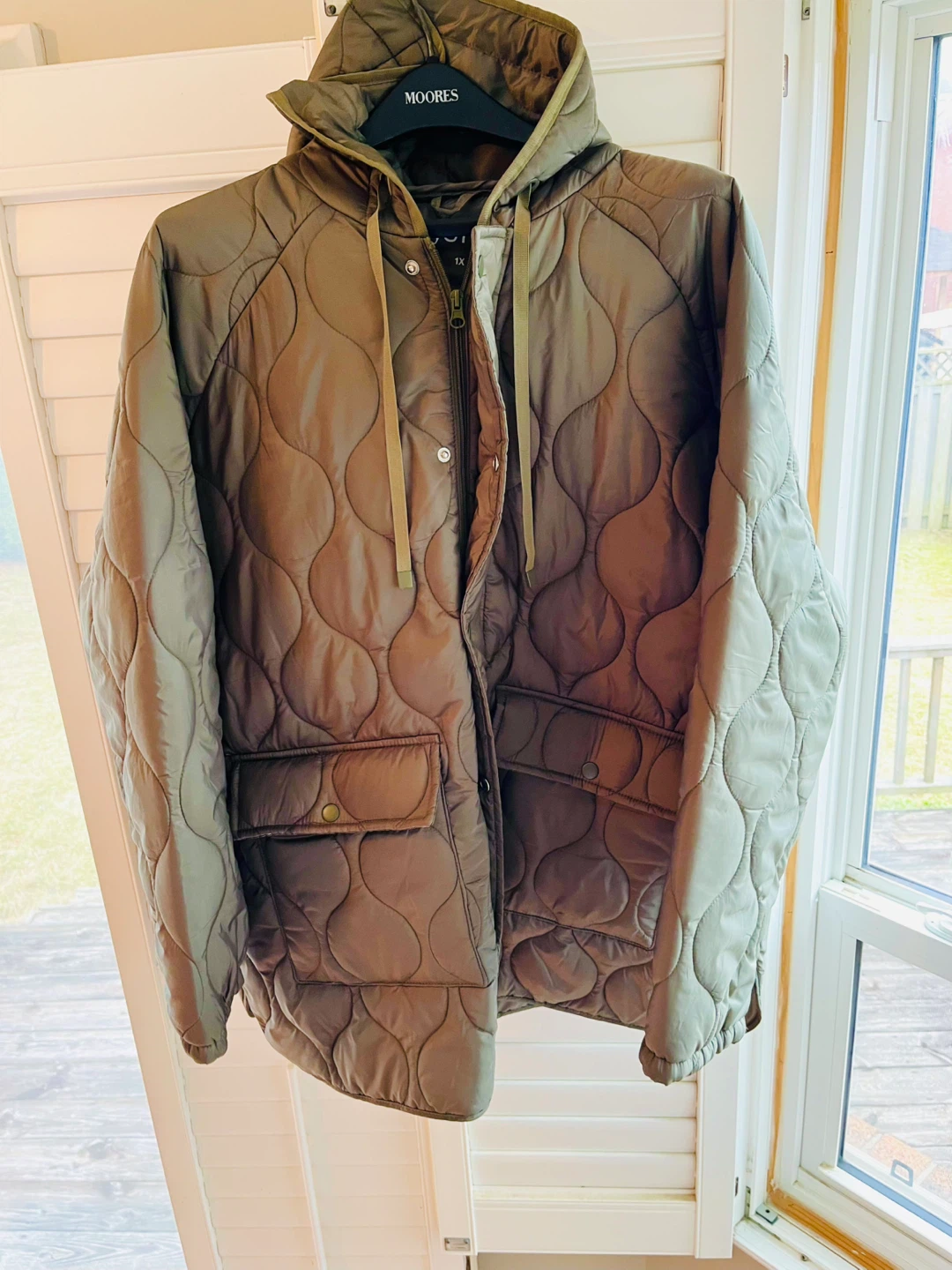 Women Mid-Length Hooded Light Puffer Jacket