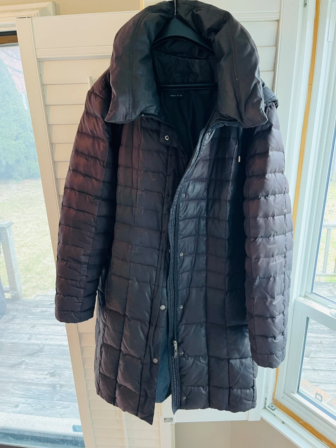 Women Mid-Length Removable Hood Light Puffer Jacket