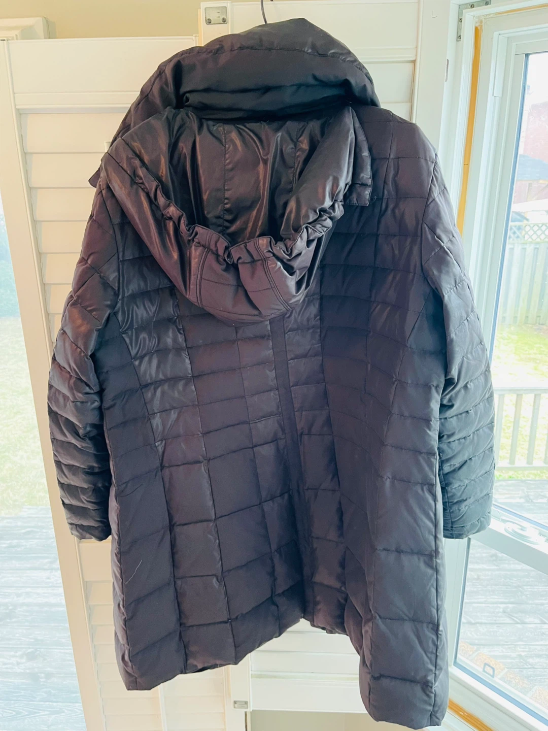 Women Mid-Length Removable Hood Light Puffer Jacket - photo 2