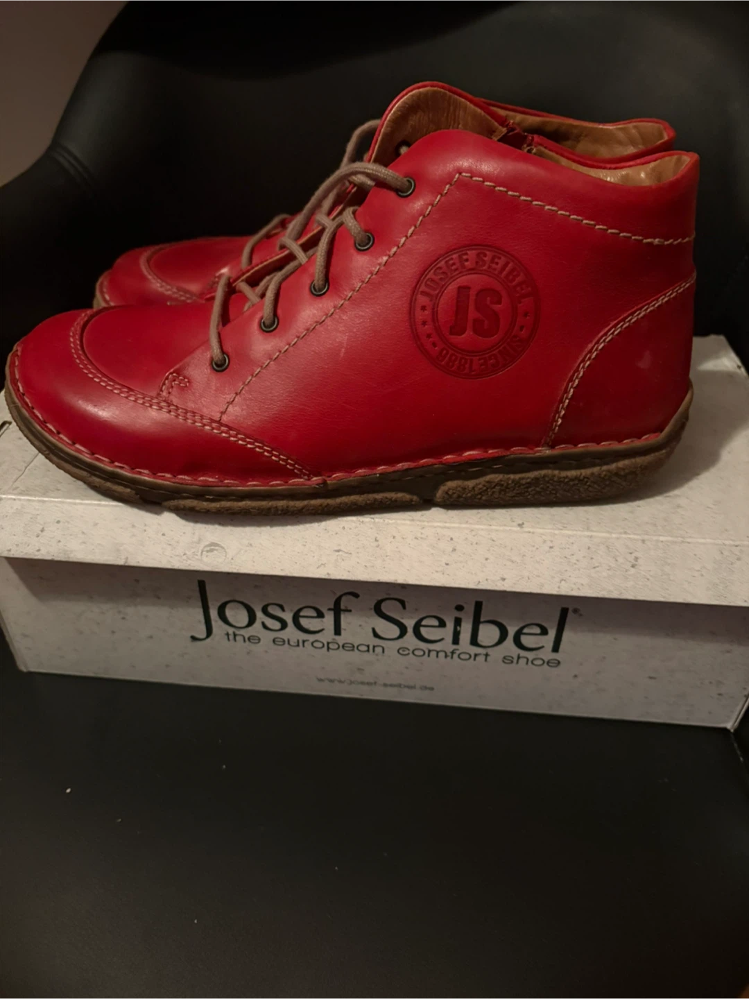 Josef Seibel Red Leather Shoes - Size 41 - photo 2