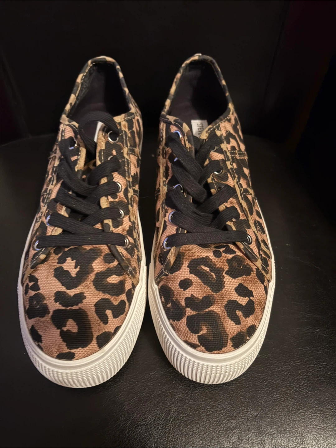 Steve Madden Leopard Print Canvas Sneakers