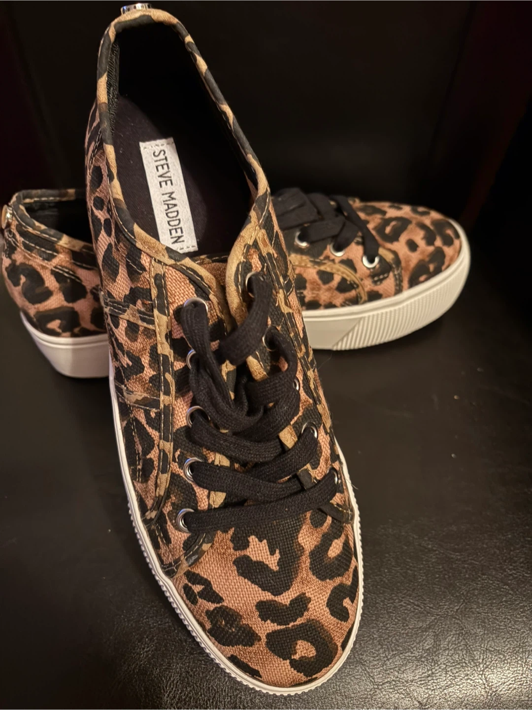 Steve Madden Leopard Print Canvas Sneakers - photo 3