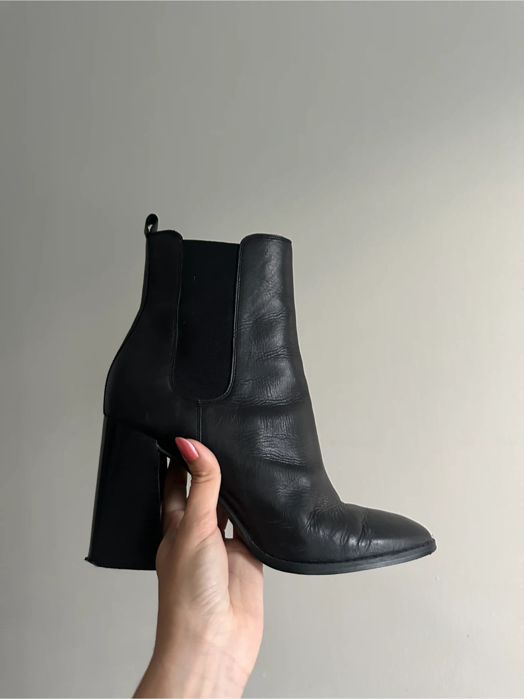 Nine West Black Heeled Chelsea Boots