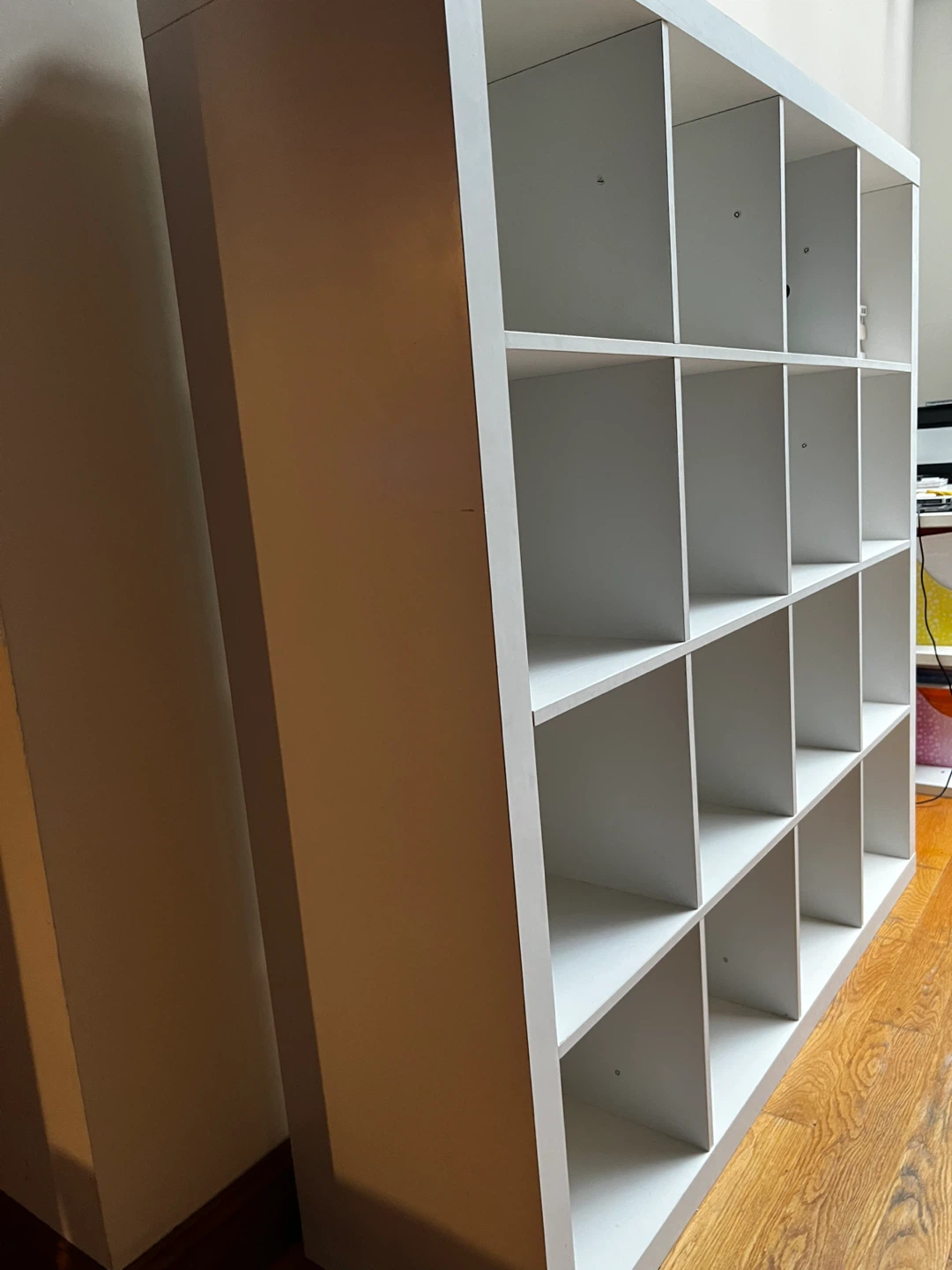 White 16-Cube Storage Shelf Unit - photo 2