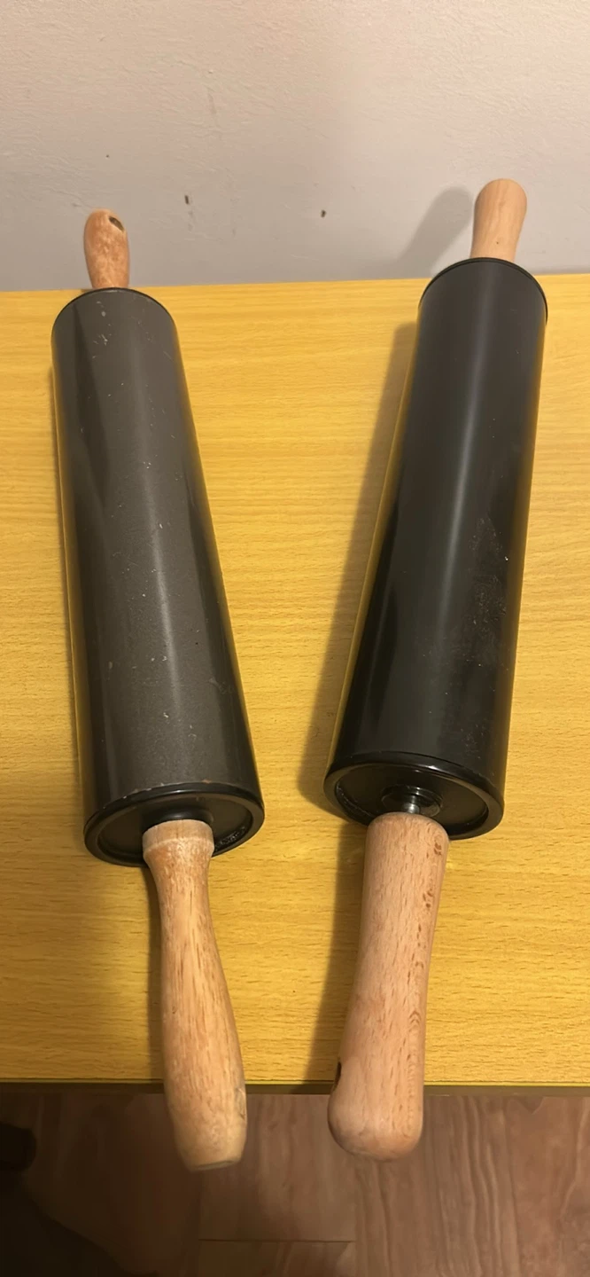 Set of 2 Rolling Pins with Wooden Handles - photo 2