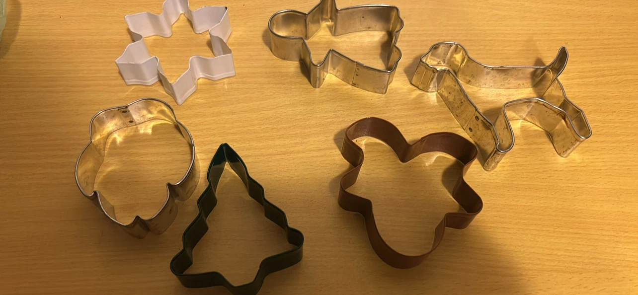 Set of 6 Christmas Cookie Cutters