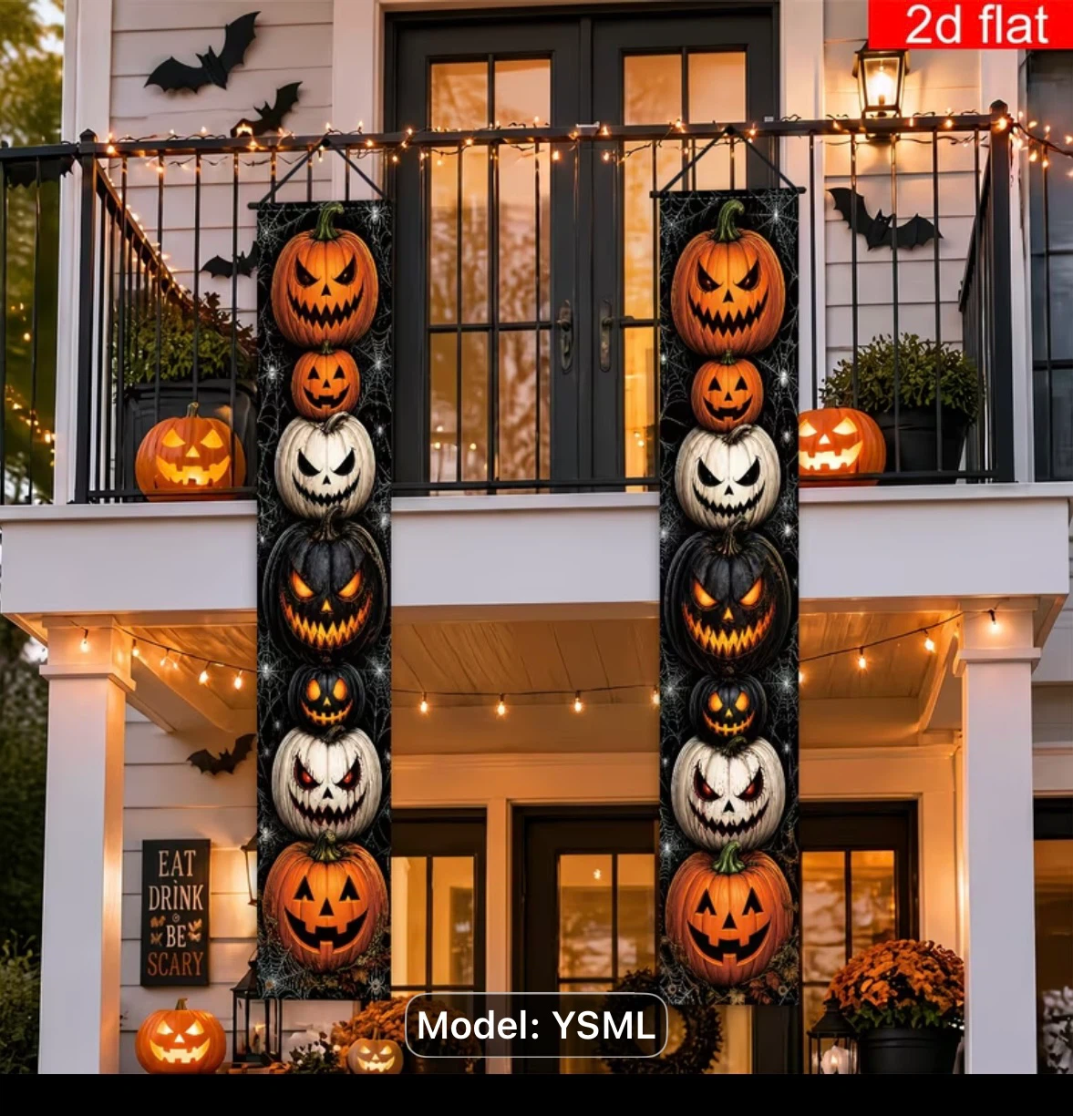 Halloween Porch Banner Decoration Set (2 Pack) - photo 3