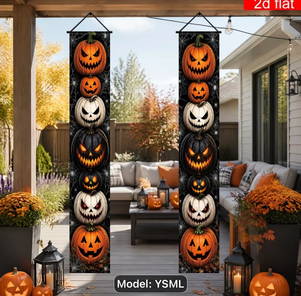 Halloween Porch Banner Decoration Set (2 Pack) - photo 4