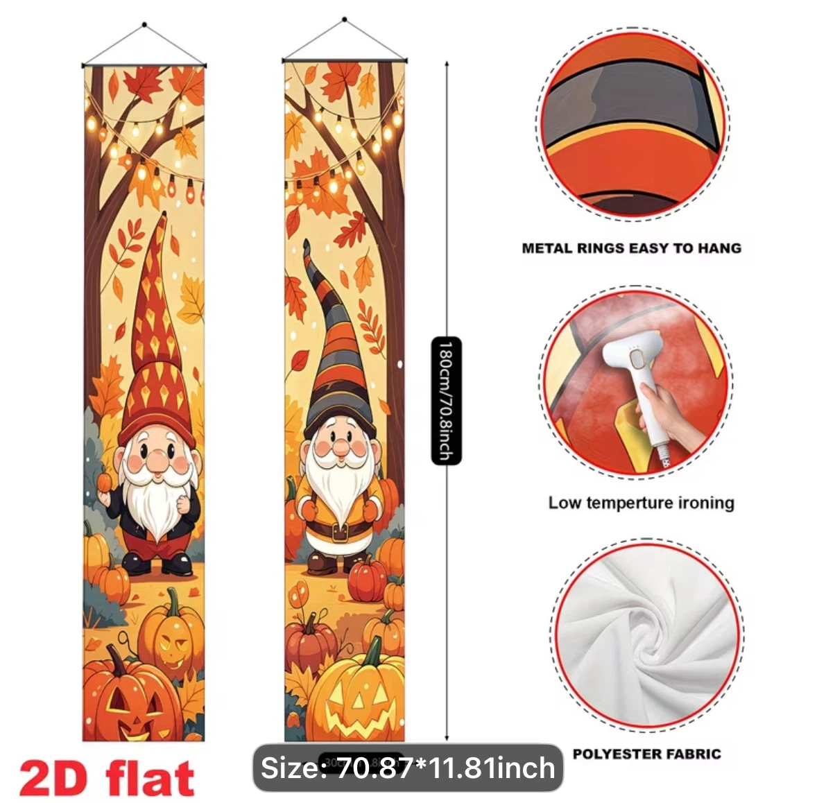 Fall Gnome Porch Banners - photo 3