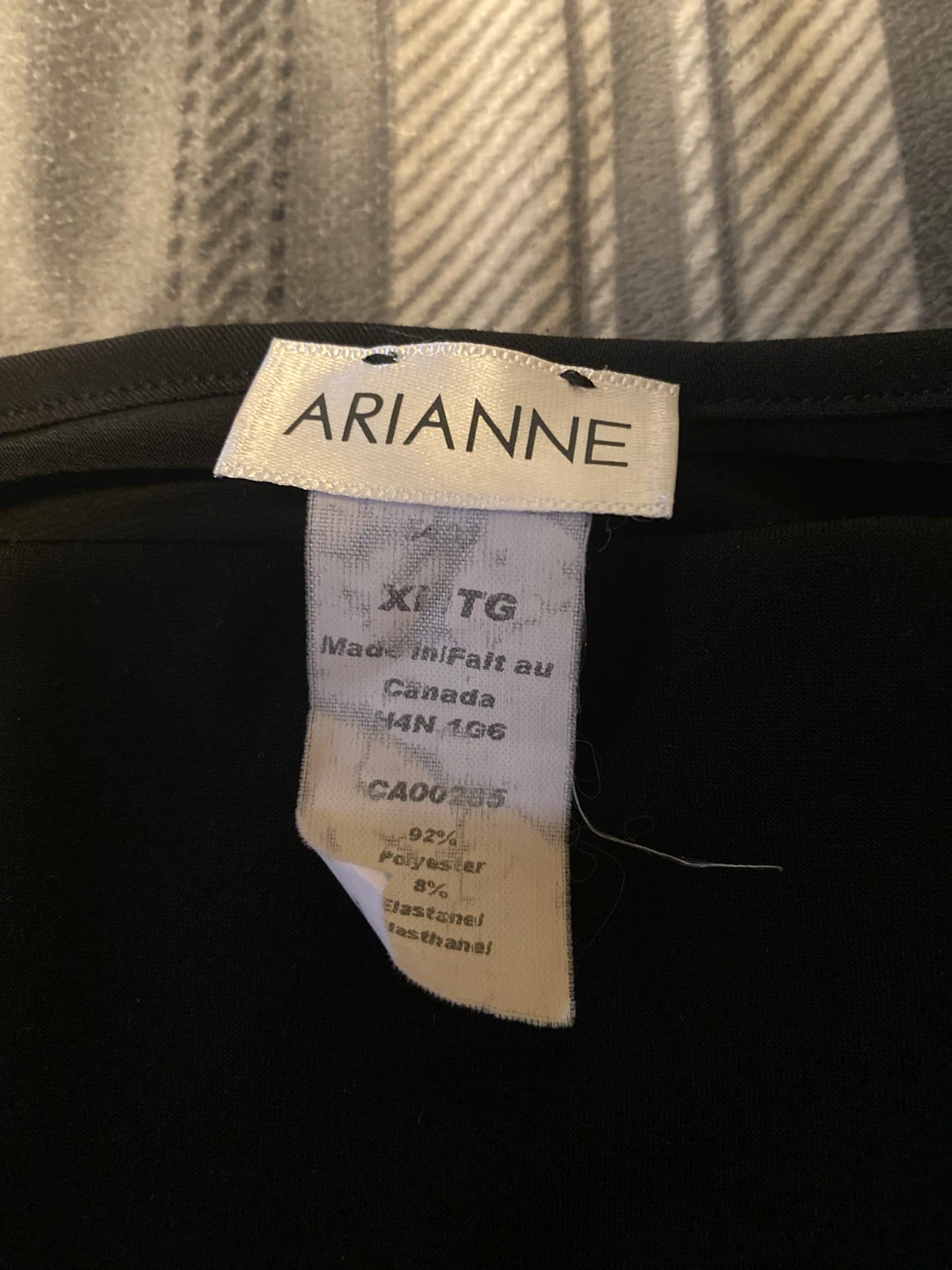 Arianne Black Spaghetti Strap Crop Top Size XL - photo 2