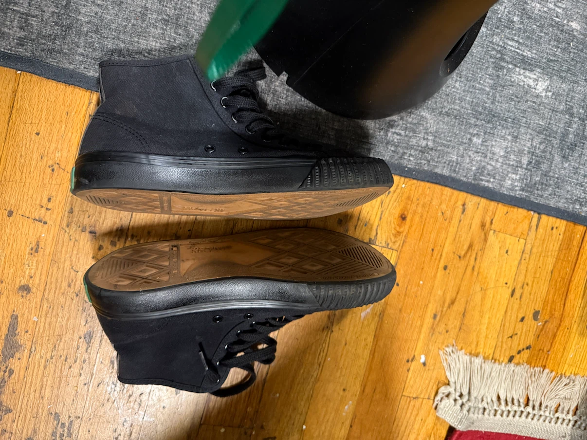 PF Flyers Black High-Top Canvas Sneakers - photo 2