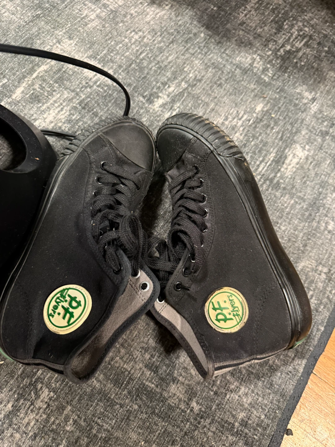 PF Flyers Black High-Top Canvas Sneakers - photo 3