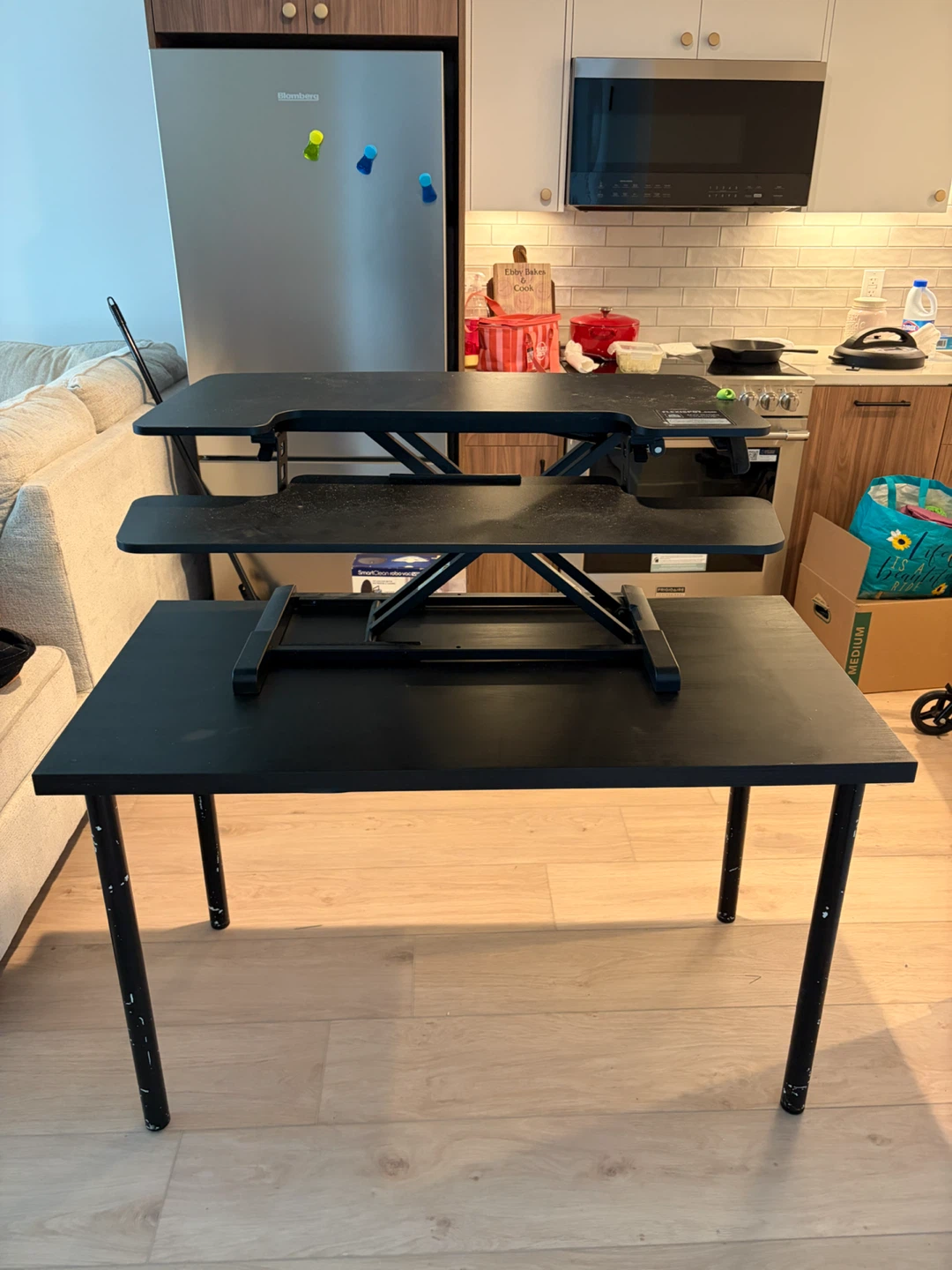Black Standing Desk Converter - photo 2