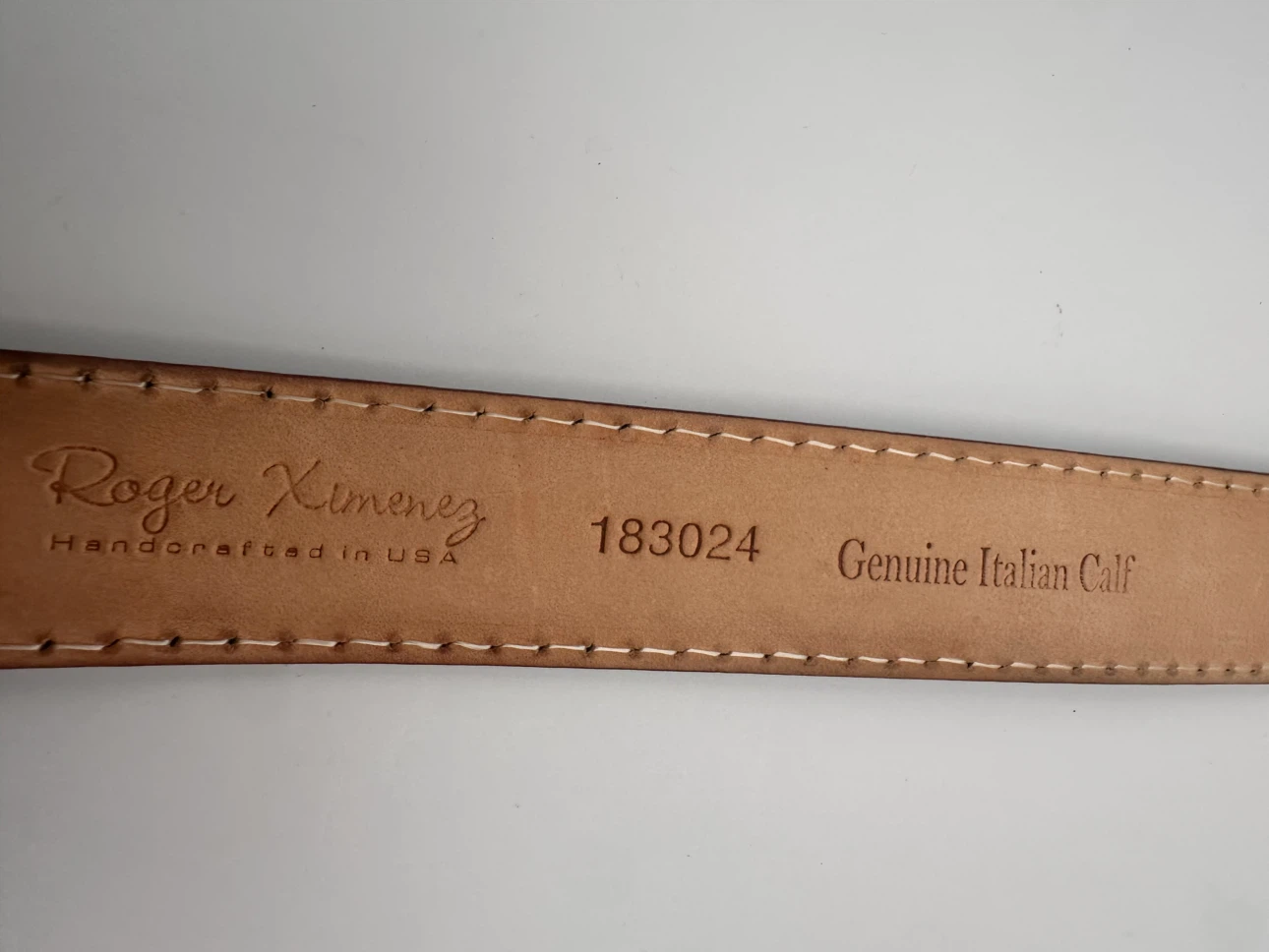 Roger Ximenez Genuine Italian Calf Leather Belt - photo 3