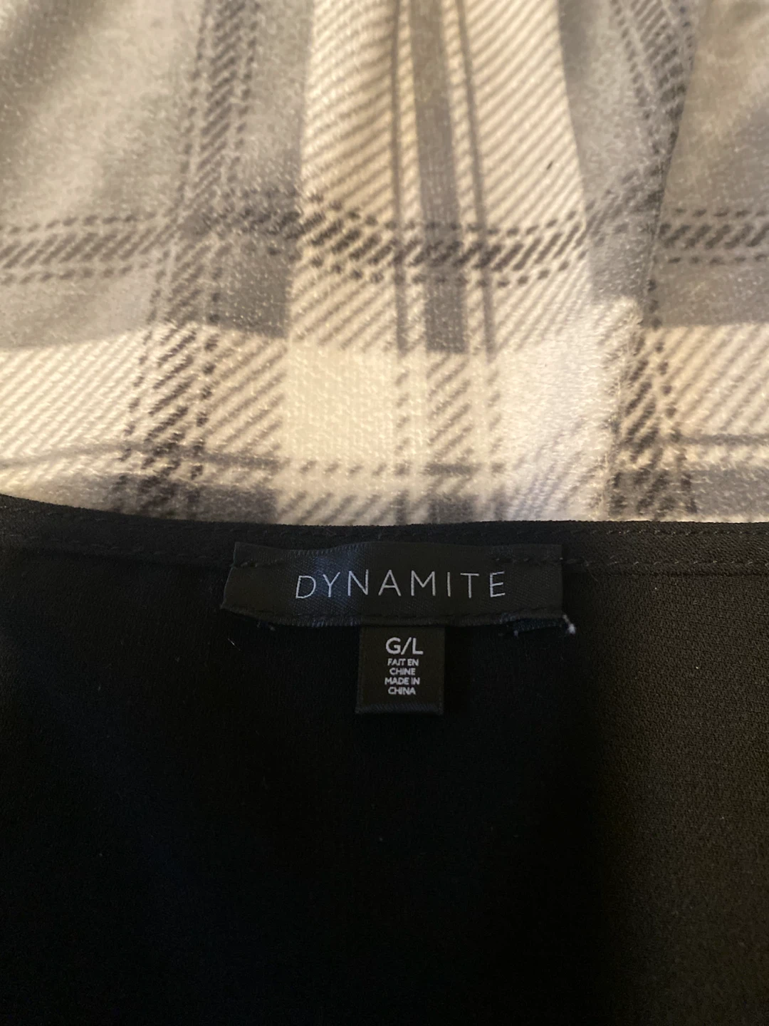 DYNAMITE Black Long Sleeve Top Size Large - photo 2