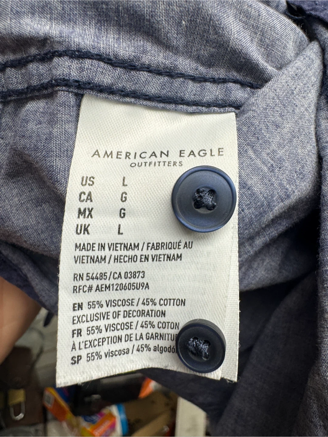 American Eagle Outfitters Men's Short Sleeve Button Down Shirt - photo 4