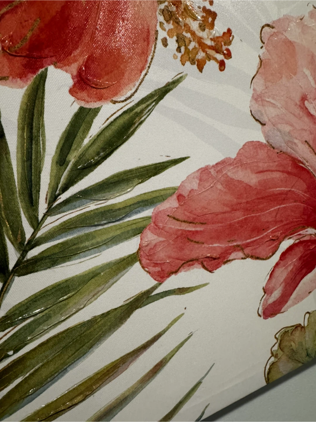 Canvas Wall Art - Hibiscus Floral Print - photo 3