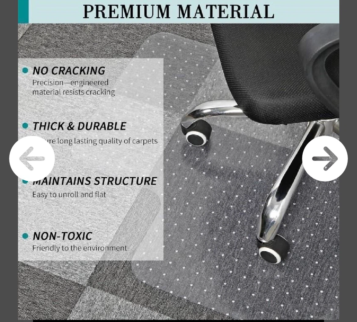 Clear Office Chair Mat for Carpet - photo 3