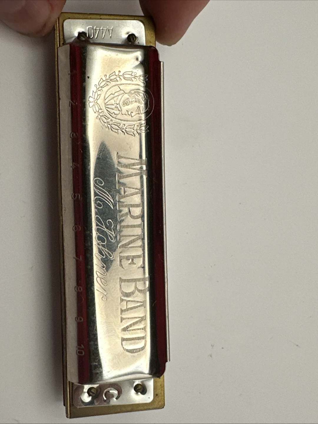 Vtg M. Hohner Marine Band Harmonica Key No. A440 Made in Germany