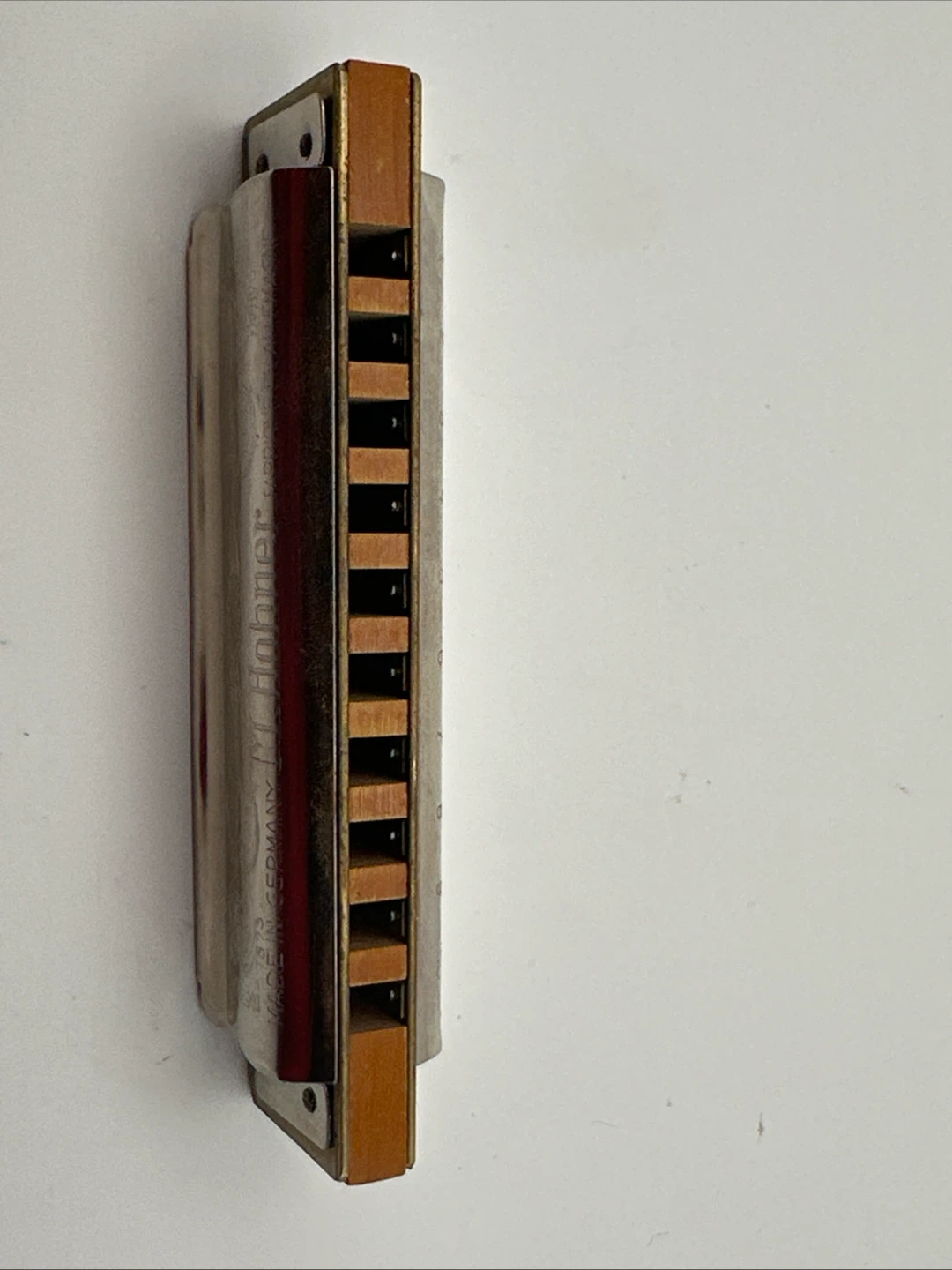 Vtg M. Hohner Marine Band Harmonica Key No. A440 Made in Germany - photo 4