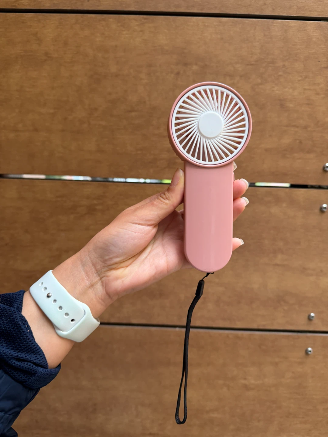 Pink Handheld Fan