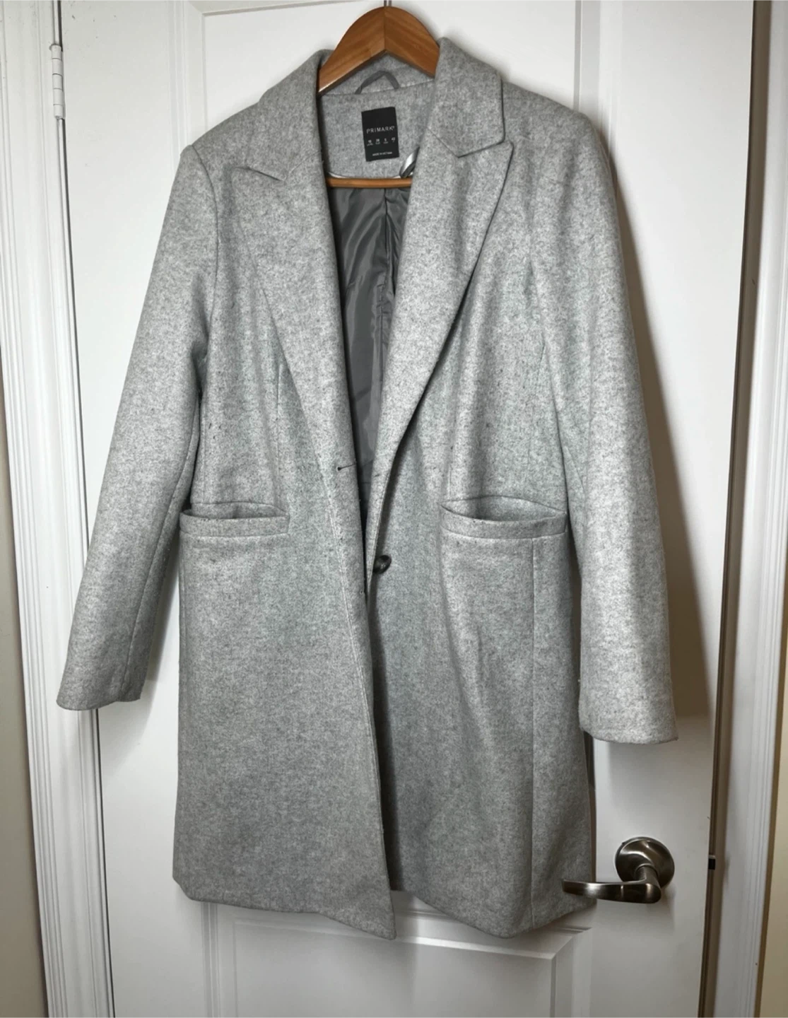 Primark Grey Wool Blend Coat