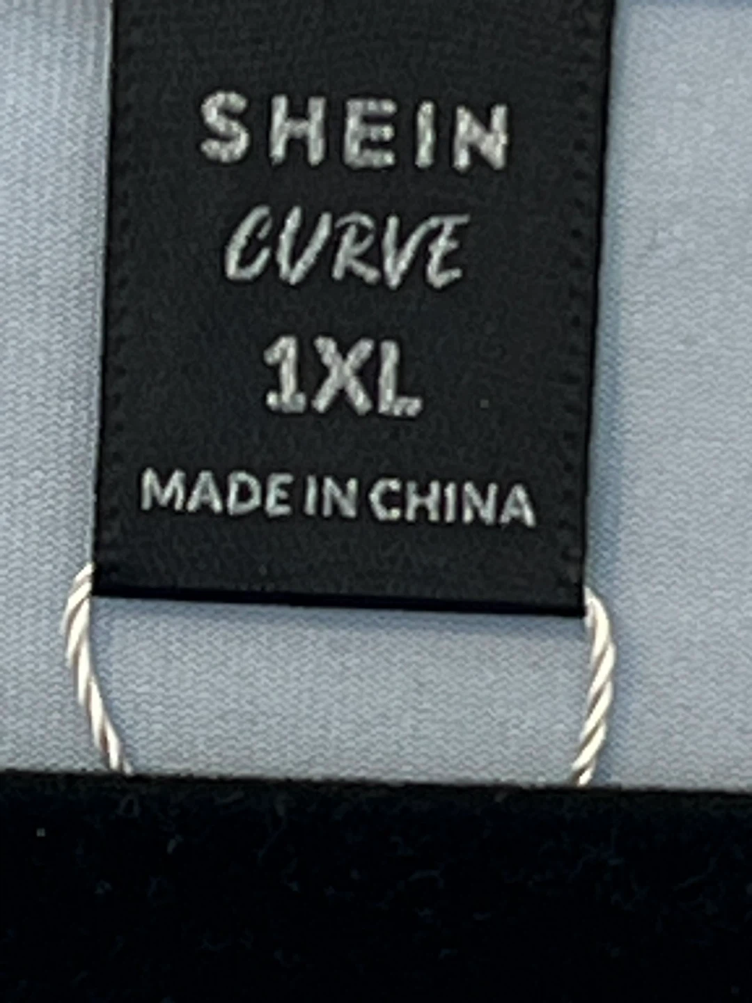 SHEIN CURVE Blue Sheer Tie-Front Top 1XL - photo 3