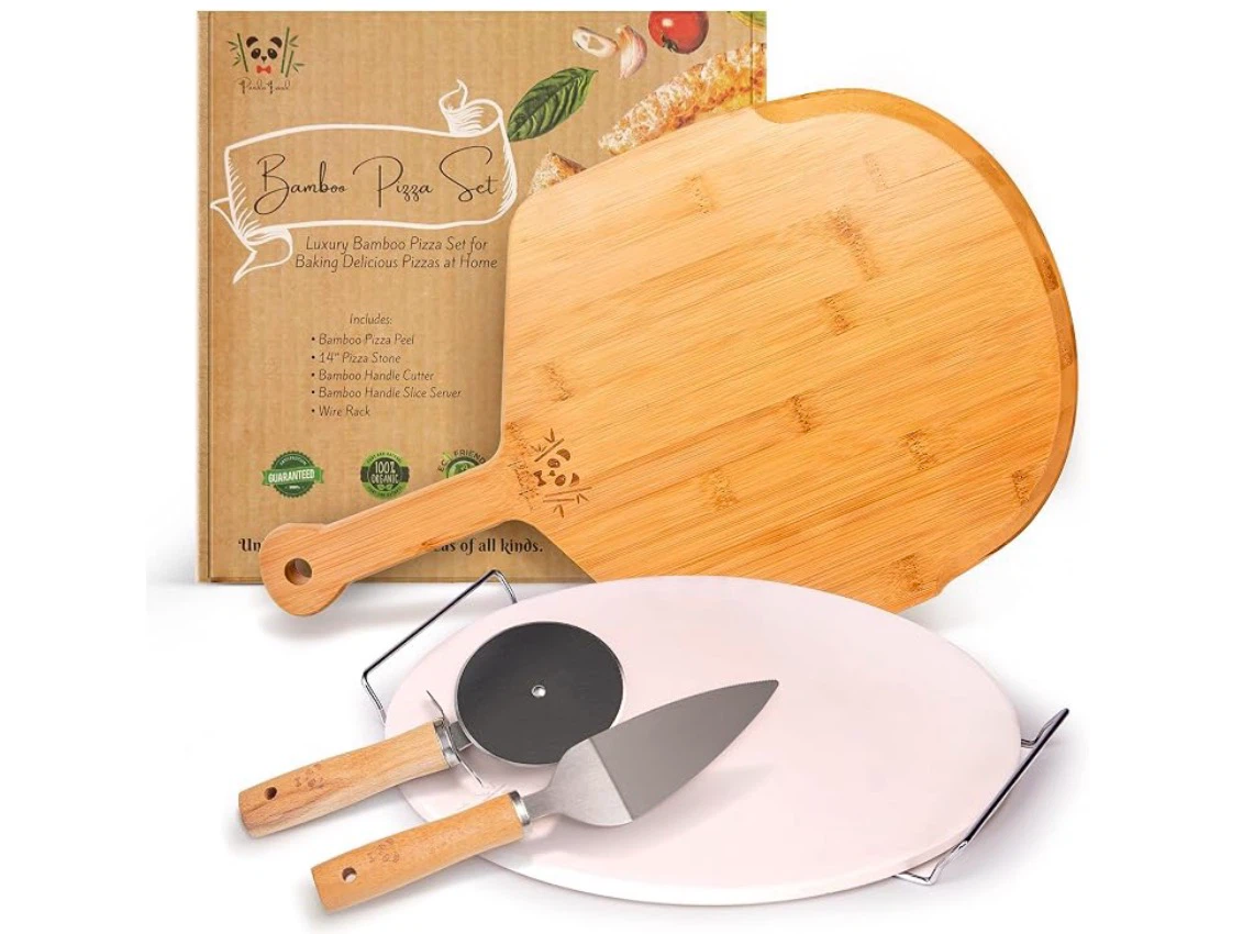 Panda Land Luxury Bamboo Pizza Set
