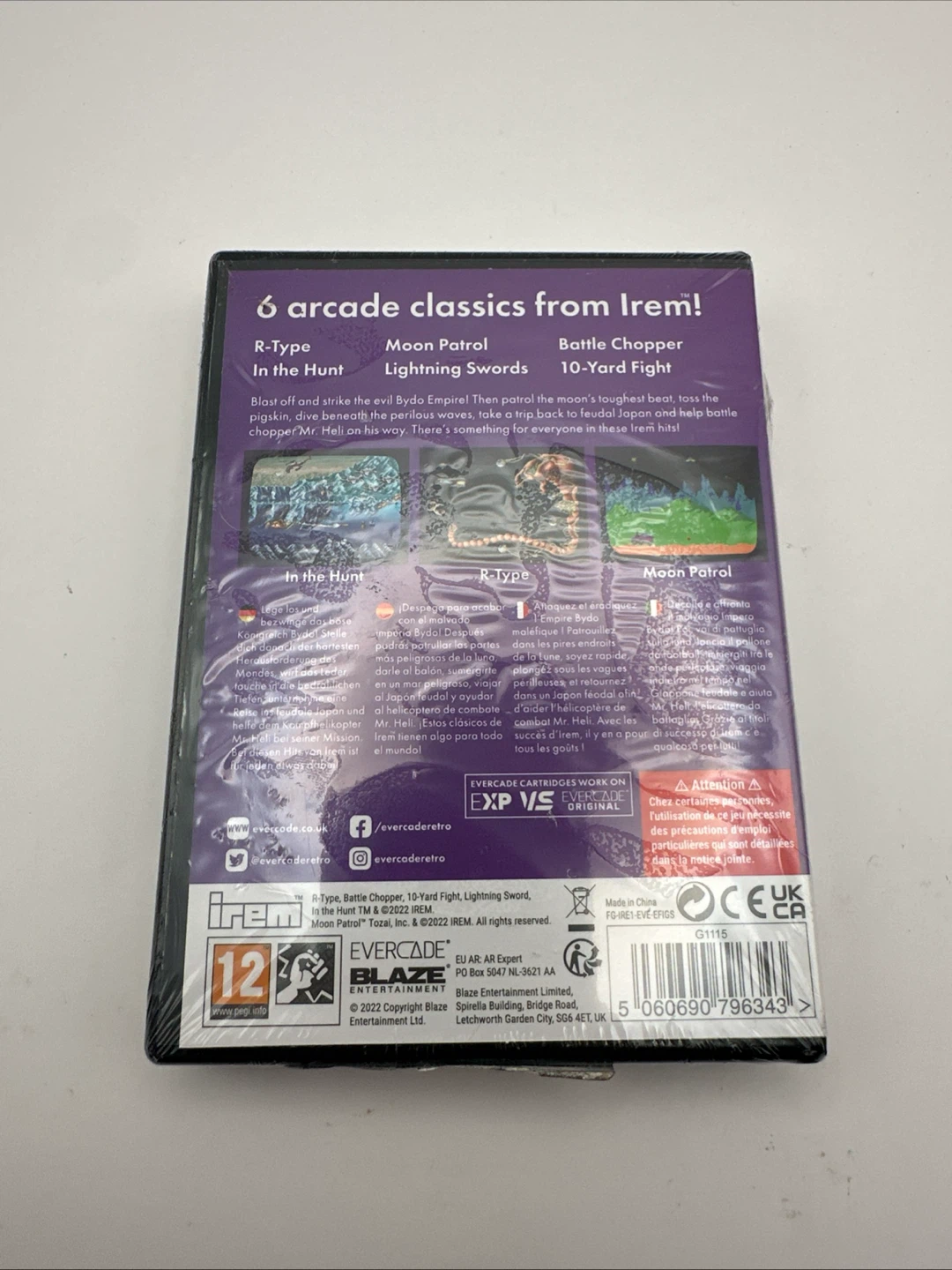 Evercade Irem Arcade 1 Cartridge - 6 Games Included - photo 2