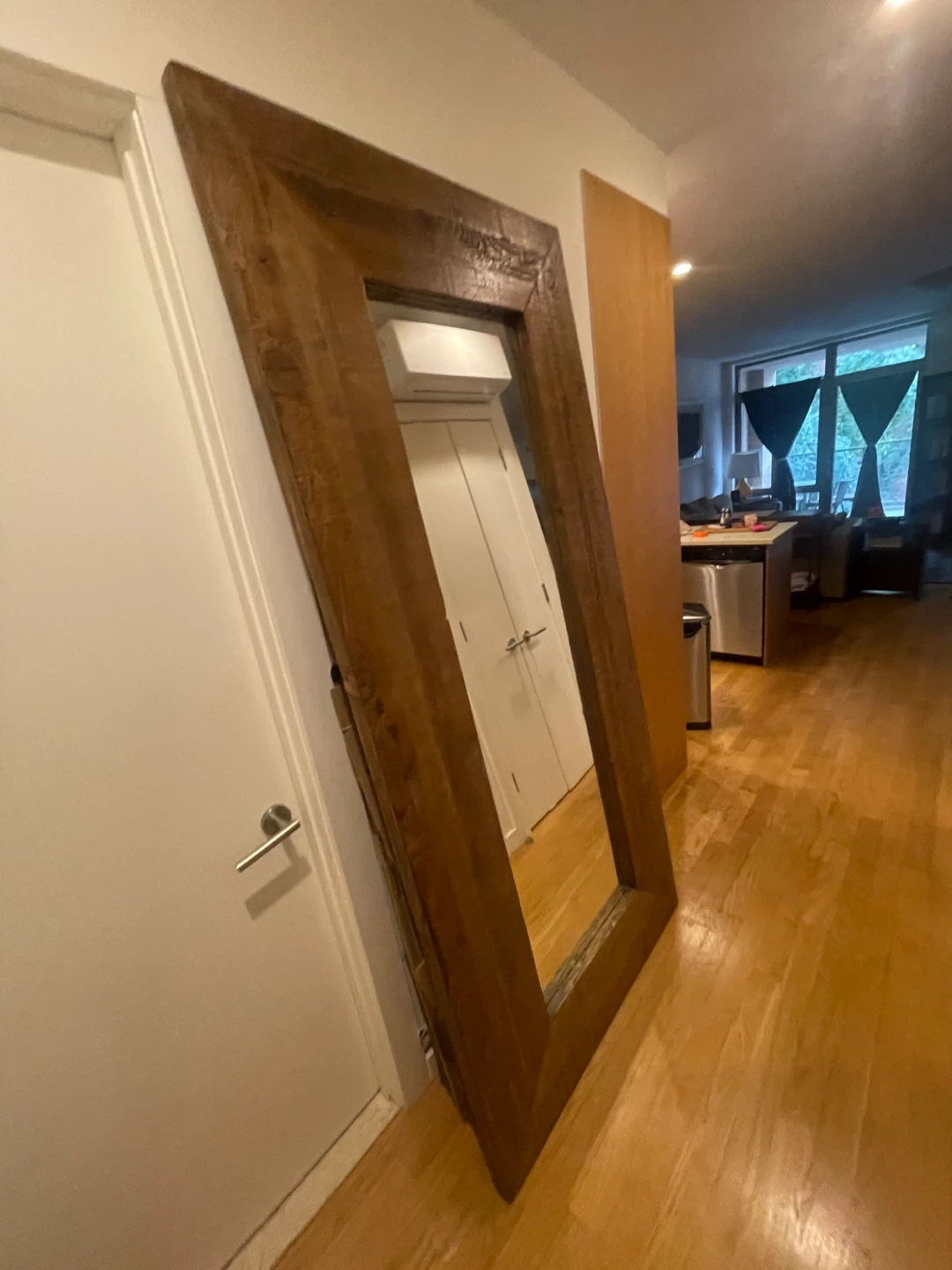 Large Wooden Mirror